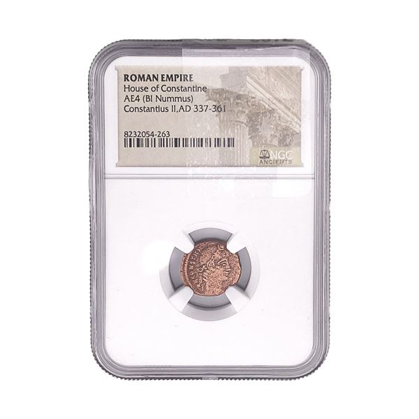 Roman House of Constantine AE4 BI Nummus NGC