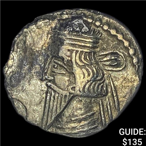 Parthian Empire 247-224 AD Silver Drachm NEARLY UNCIRCULATED