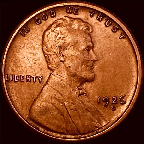 1926-S Lincoln Wheat Cent CLOSELY  UNCIRCULATED