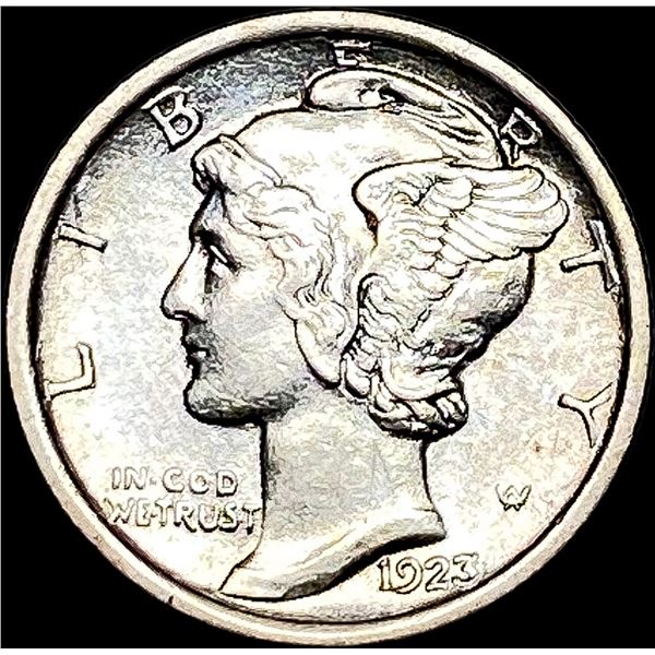 1923 Silver Mercury Dime CHOICE AU