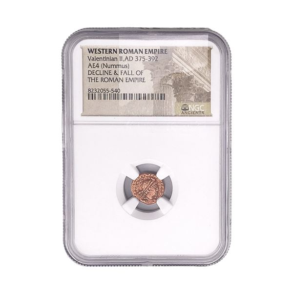 WesternRoman ValentinianII,AD375-392 AE4(Nummus) NGC