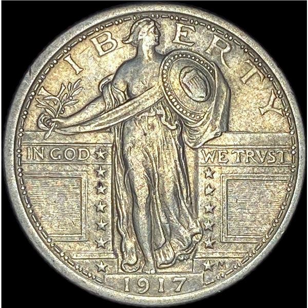 1917 Type 1 Standing Liberty Quarter CLOSELY  UNCIRCULATED