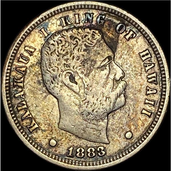 1883 Hawaii Silver Dime NEARLY UNCIRCULATED