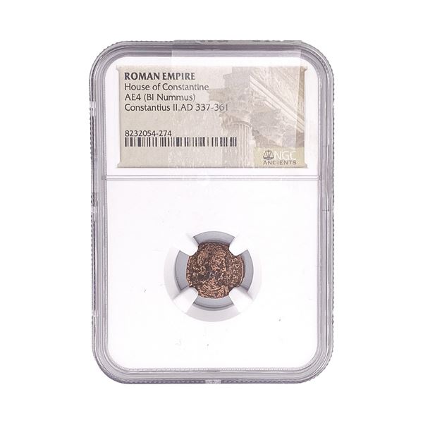 Roman House of Constantine AE4 BI Nummus NGC