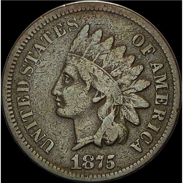 1875 Indian Head Cent LIGHTLY CIRCULATED