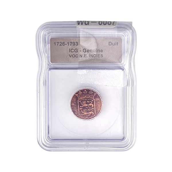 1726-1793 VOV N.E. INDIES Duit ICG Genuine