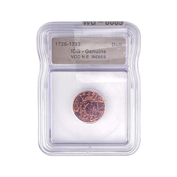 1726-1793 VOV N.E. INDIES Duit ICG Genuine