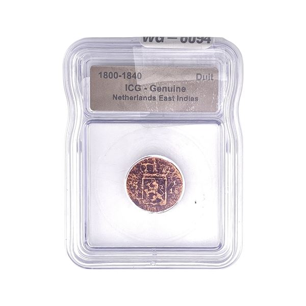 1800-1840 Netherlands East Indies ICG Genuine