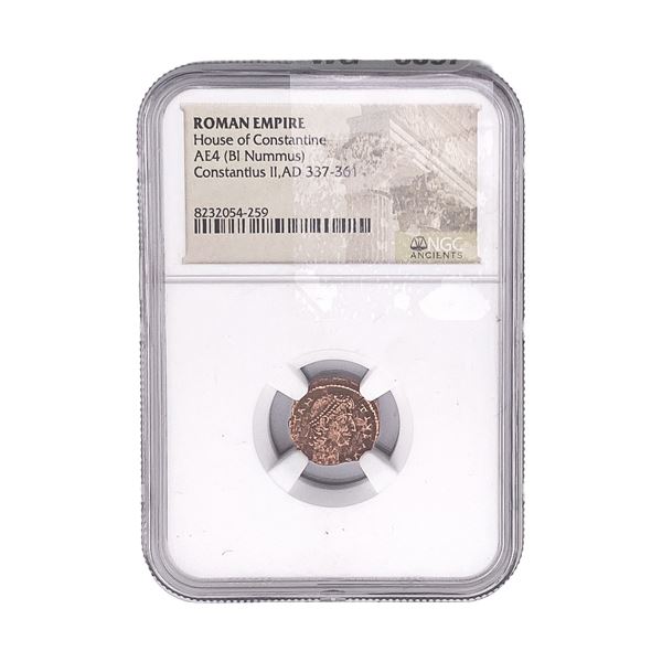 Roman House of Constantine AE4 BI Nummus NGC