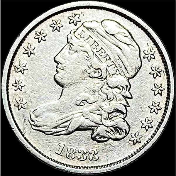 1833 Capped Bust Dime NEARLY UNCIRCULATED