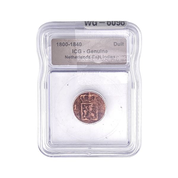 1800-1840 Netherlands East Indies ICG Genuine