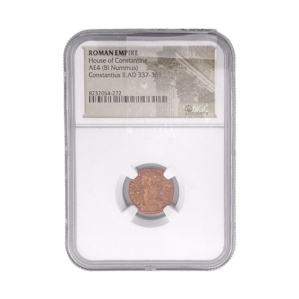 Roman House of Constantine AE4 BI Nummus NGC
