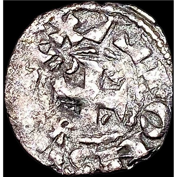1261-1325 Portugal Crusades Dinis I SIlver Dinero NEARLY UNCIRCULATED