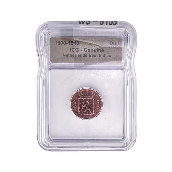 1800-1840 Netherlands East Indies ICG Genuine