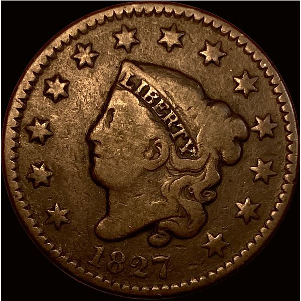 1827 Classic Head Large Cent NICELY CIRCULATED