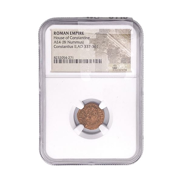Roman House of Constantine AE4 BI Nummus NGC