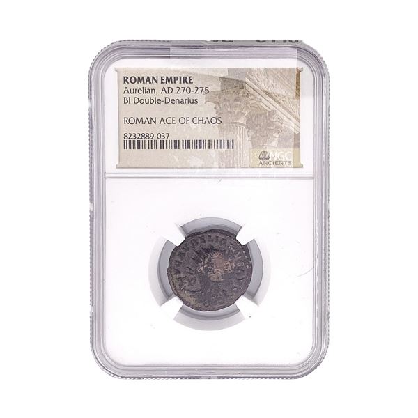 Roman Aurelian, AD 270-275 BI Dbl-Denarius NGC