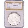 Image 1 : 1922 Silver Peace Dollar PGA MS62