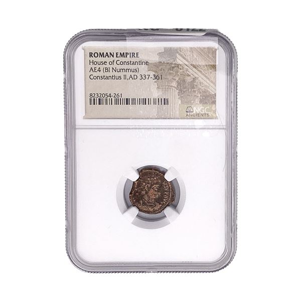 Roman House of Constantine AE4 BI Nummus NGC