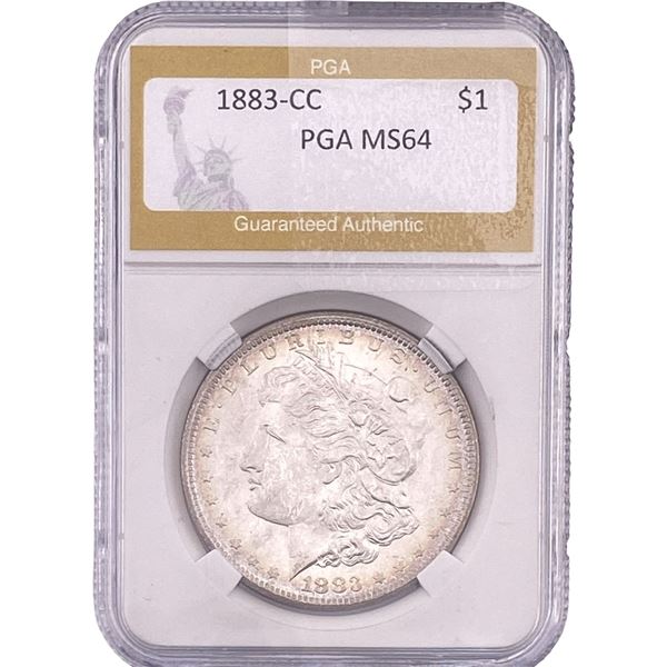 1883-CC Morgan Silver Dollar PGA MS64