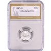 Image 1 : 1945-D Mercury Silver Dime PGA MS67 FB