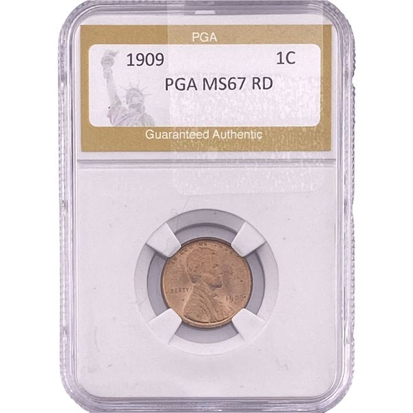 1909 Wheat Cent PGA MS67 RD