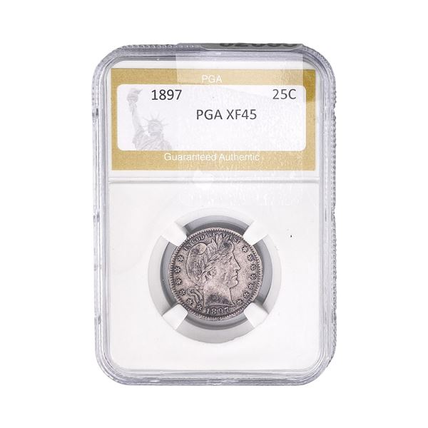 1897 Barber Quarter PGA XF45