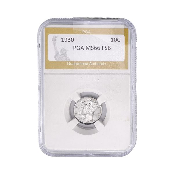 1930 Mercury Silver Dime PGA MS66 FSB