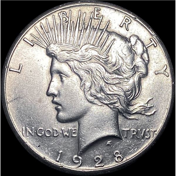 1928 Silver Peace Dollar CLOSELY UNCIRCULATED