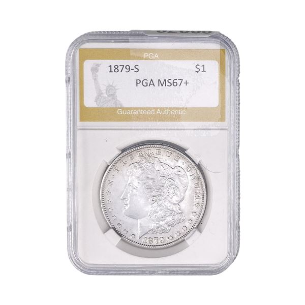 1879-S Morgan Silver Dollar PGA MS67+