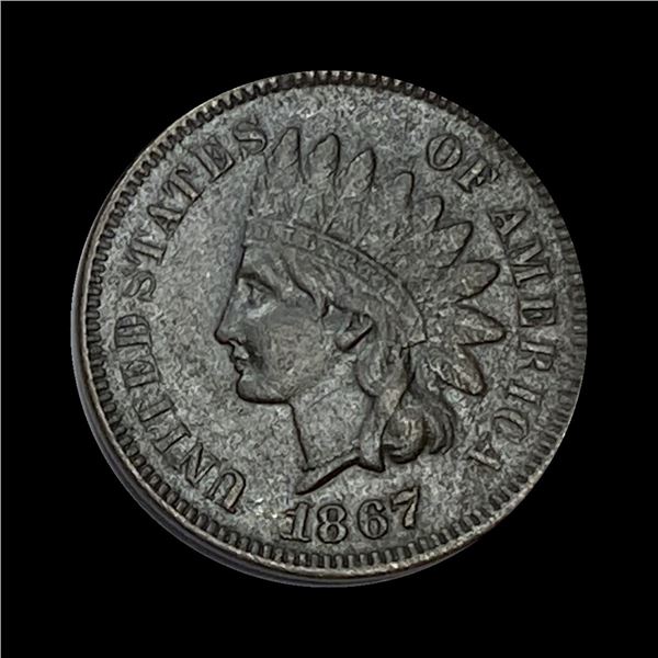 1867 Indian Head Cent CHOICE AU