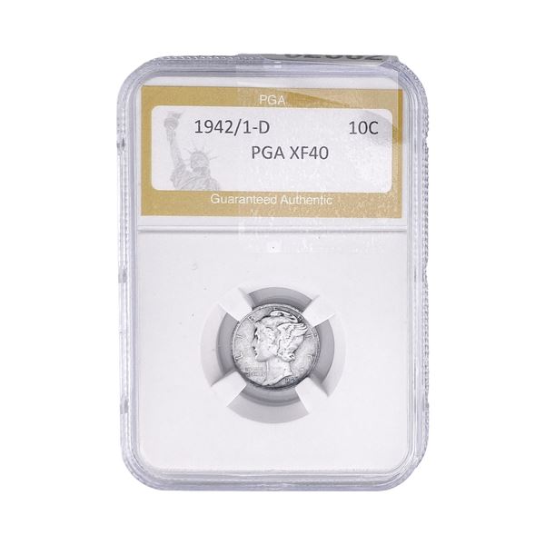 1942/1-D Mercury Silver Dime PGA XF40