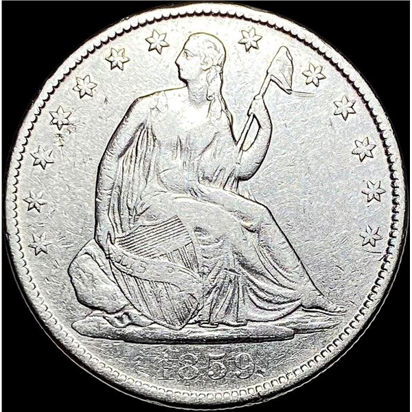1859-O Silver Half Dollar LIGHTLY CIRCULATED
