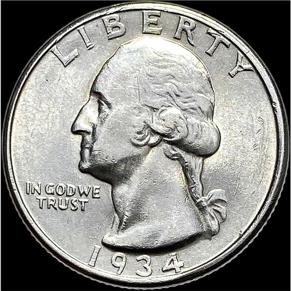 1934-D Washington Silver Quarter UNCIRCULATED