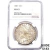 Image 1 : 1881-S Morgan Silver Dollar NGC MS63