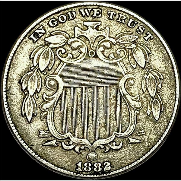 1882 Shield Nickel NEARLY UNCIRCULATED