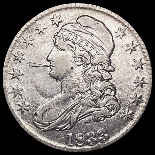 1833 Capped Bust Half Dollar CLOSELY UNCIRCULATED