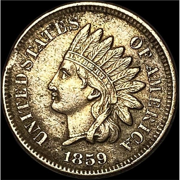 1859 Copper-Nickel Indian Head Cent CHOICE AU