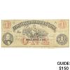 Image 1 : 1862 $1 Virginia Treasury Note Obsolete Richmond