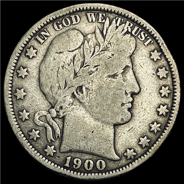 1900-O Silver Barber Half Dollar LIGHTLY  CIRCULATED