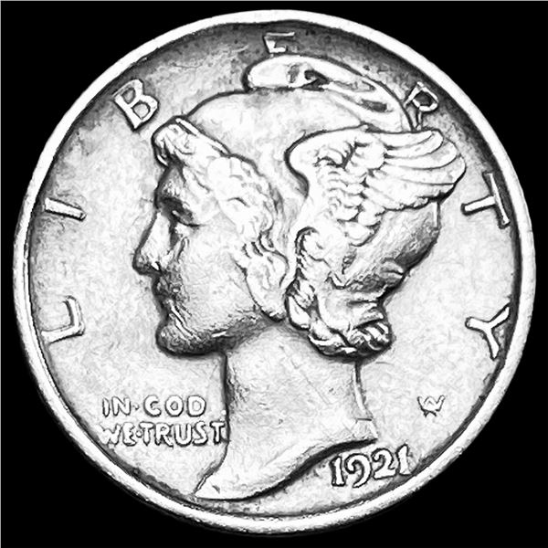 1921 Silver Mercury Dime CLOSELY UNCIRCULATED