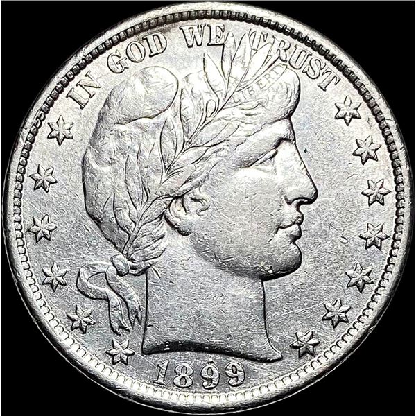 1899 Silver Barber Half Dollar CLOSELY  UNCIRCULATED