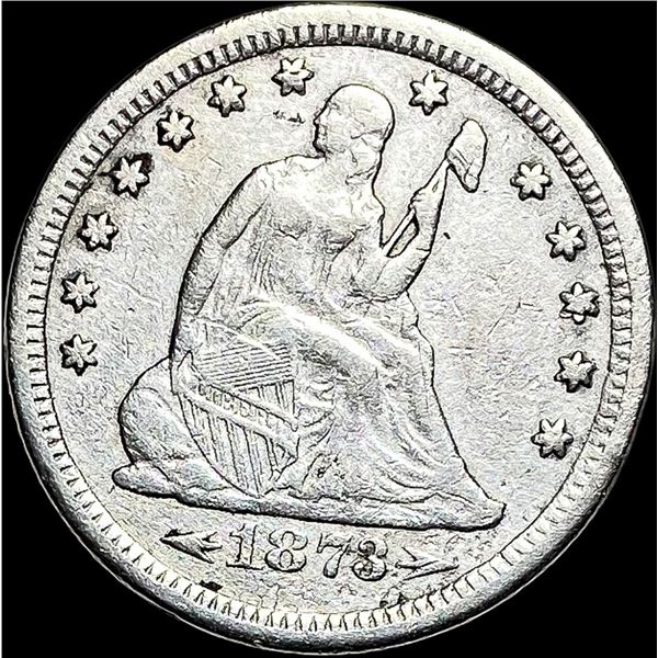1873-S Seated Liberty Quarter LIGHTLY  CIRCULATED