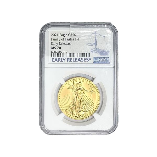 2021 1oz $50 Gold Eagle NGC MS70