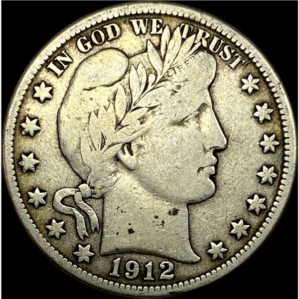 1912-D Barber Half Dollar LIGHTLY CIRCULATED