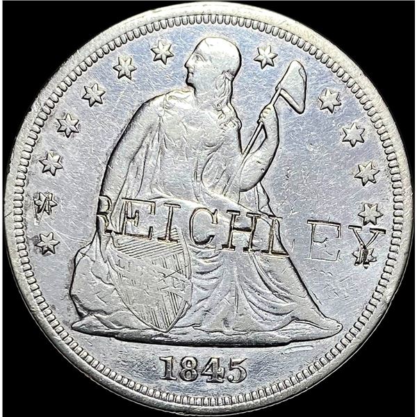 1845 Seated Liberty Dollar LIGHTLY CIRCULATED