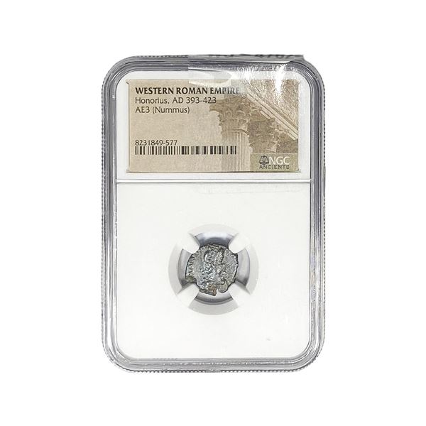 Western Roman Honorius, AD 393-423 AE3(Nummus) NGC