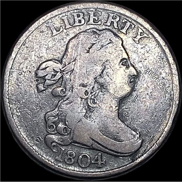 1804 Draped Bust Half Cent LIGHTLY CIRCULATED