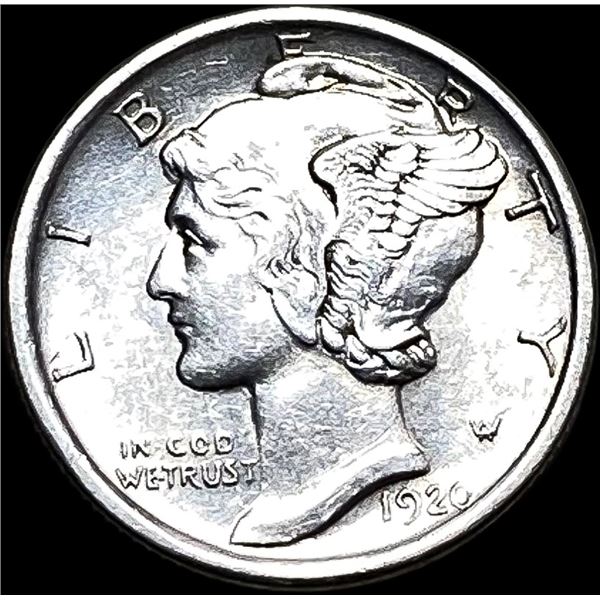 1920-D Silver Mercury Dime CHOICE AU