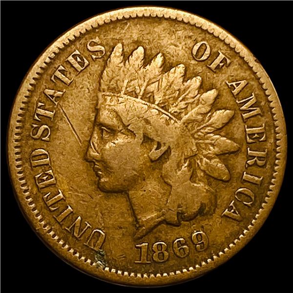 1869 Indian Head Cent LIGHTLY CIRCULATED